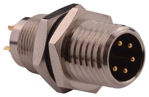 NORCOMP 855-005-103R001 SENSOR CONNECTOR, M8, PLUG, 5POS, PANEL