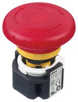 IDEC XA1E-LV413Q4R E-STOP PB SW, 3PST-NC, SPST-NO, 3A, 250V