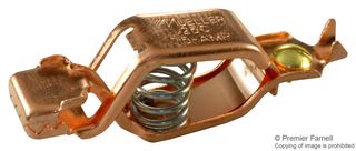 MUELLER ELECTRIC BU-25C AUTO TEST CLIP, SOLID COPPER, 75A/19MM