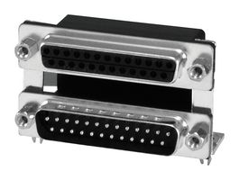 KYCON K42X-E9P/P-A4N D-SUB STACK CONN, PLUG, 9POS, THT