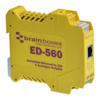 BRAINBOXES ED-560 ETHERNET-ANALOGUE O/P DEVICE, 4O/P, RJ45