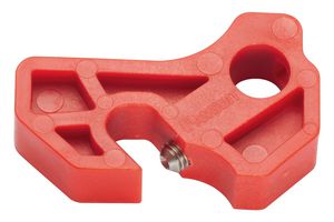 PANDUIT PSL-MCB CKT BREAKER LOCKOUT, NYLON/SS, RED