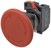 OMRON INDUSTRIAL AUTOMATION A22NE-L-P202-N E-STOP PB SWITCH, DPST-NC, 10A, 120VAC