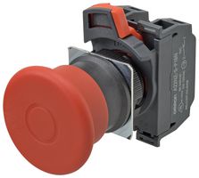 OMRON INDUSTRIAL AUTOMATION A22NE-MP-P202-N E-STOP PB SWITCH, DPST-NC, 10A, 120VAC