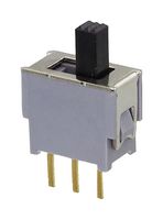NIDEC COMPONENTS AS1E-2M-10-Z SLIDE SWITCH, SPDT, 0.05A, 48V, TH