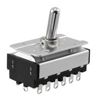 NIDEC COMPONENTS ET610N13-Z TOGGLE SWITCH, 6PDT, 10A, 125VAC, PANEL