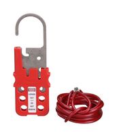 PANDUIT PSL-MLD HASP LOCKOUT, POLYCARBONATE/ABS, RED
