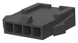 TE CONNECTIVITY - AMP 1445048-4 PLUG HOUSING, 4POS, NYLON 66/6, BLACK