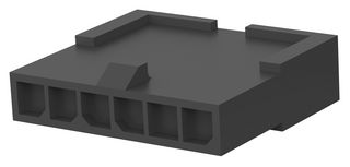 AMP - TE CONNECTIVITY 1445049-6 PLUG HOUSING, 6POS, NYLON 66/6, BLACK