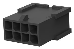 TE CONNECTIVITY - AMP 794616-8 PLUG HOUSING, 8POS, NYLON 66/6, BLACK