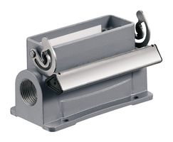 WEIDMULLER HDC 16A SLU 2M25G HOUSING, SIZE 5, END CLAMP, M25, ALUM
