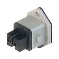 HIRSCHMANN STAKEI 200 POWER CONN, RCPT, 2+PE, SCREW, PANEL