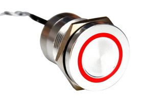 BULGIN LIMITED MC19LOSRG CAPACITIVE SW, DPDT, 0.01A, 12V, GRN/RED