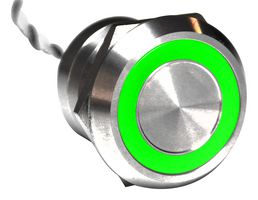BULGIN LIMITED MC25LCSGR CAPACITIVE SW, DPDT, 0.01A, 12V, GRN/RED