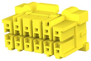 TE CONNECTIVITY 4-1971905-6 CONN HOUSING, HEADER, 12POS, 2ROW, 3.3MM