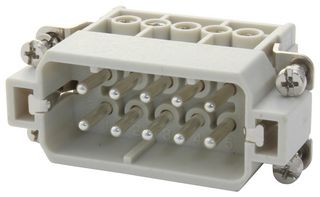 MOLEX 93601-0139 HEAVY DUTY INSERT, PLUG, 10POS, 20-14AWG