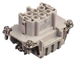 TE CONNECTIVITY T2040064201-000 HEAVY DUTY INSERT, RCPT, 6+PE, 12AWG