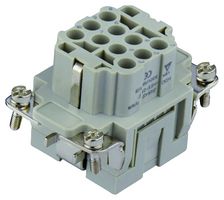 TE CONNECTIVITY T2050102201-007 HEAVY DUTY INSERT, RCPT, 10+PE, 12AWG