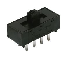 C&K COMPONENTS L202011MS02QE SLIDE SWITCH, DPDT, 4A, 125V, THT
