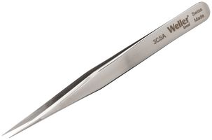 WELLER EREM 3CSA PRECISION TWEEZER, POINTED, 4.25"