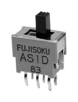 NIDEC COMPONENTS AS1D-6M-10-Z SLIDE SWITCH, SPDT, 0.05A, 60V, TH