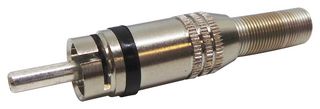 DELTRON COMPONENTS 330-0100 RCA CONNECTOR, PLUG, 2POS, BLACK ID