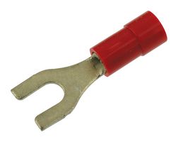 MOLEX 19144-0005 TERMINAL, FORK TONGUE, #10, RED, 18AWG