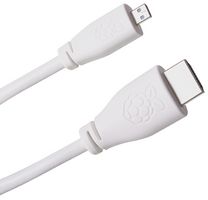 RASPBERRY-PI T7690AX CABLE, MICRO HDMI-HDMI PLUG, 2M, WHT