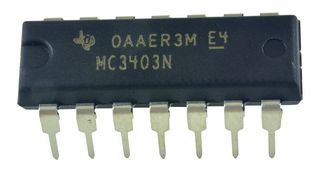 TEXAS INSTRUMENTS MC3403N OP AMP, TEXAS INSTRUMENTS MC3403N