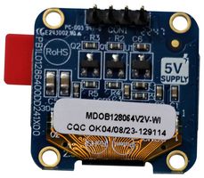MIDAS DISPLAYS MDOB128064V2V-WI OLED MODULE, 128 X 64P, COB, 3V