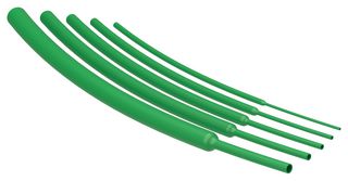 RAYCHEM - TE CONNECTIVITY RNF-100-3/8-5-STK HEAT-SHRINK TUBING, 2:1, GRN, 9.5MM