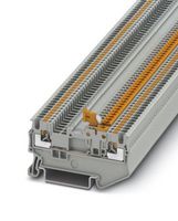 PHOENIX CONTACT 3210301 DINRAIL TERMINAL BLOCK, 2WAY, 14AWG, GRY
