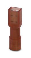 PHOENIX CONTACT 3240535 FEMALE QUICK DISCONN, 20-16AWG, RED