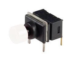 C&K COMPONENTS FP11SPA1B1TP01 PB SW, SPST, 0.4VA, 20V, THT, WHITE