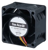 SANYO DENKI 9HV0612P1J0011 AXIAL FAN, 60MM, 1.88M3/MIN, 68DBA, 12V