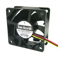 SANYO DENKI 9S0612H402 AXIAL FAN, 60MM, 0.58M3/MIN, 24DBA, 12V