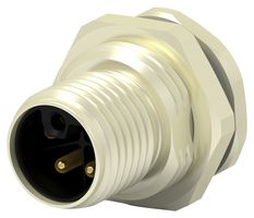TE CONNECTIVITY T4140L12051-000 SENSOR CONN, PLUG, M12, 4P+PE, PANEL