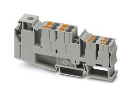 PHOENIX CONTACT 3214080 DIN RAIL TB, PUSH IN/SCREW, 11P, 16-0AWG
