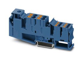 PHOENIX CONTACT 3214081 DIN RAIL TB, PUSH IN/SCREW, 11P, 16-0AWG