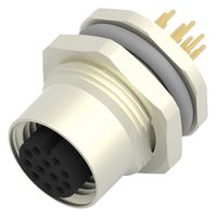 TE CONNECTIVITY T4141012121-000 SENSOR CONN, 12POS, RCPT, M12, PANEL