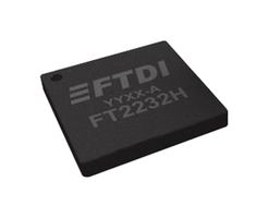 FTDI FT2232H-56Q-TRAY USB-UART/FIFO BRIDGE, -40 TO 85DEG C