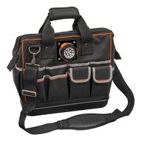 KLEIN TOOLS 55431 LIGHTED TOOL BAG, 1680D BALLISTIC WEAVE