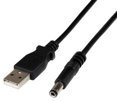 STARTECH USB2TYPEN1M LEAD, USB-5.5MM 5V DC, TYPE N BARREL, 1M
