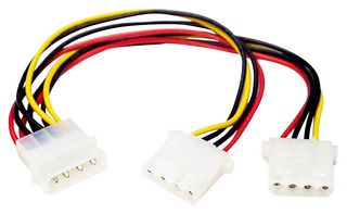 STARTECH PYO2L LEAD, LP4- 2X LP4 Y SPLITTER,MALE-FEMALE