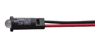 DIALIGHT 558-0803-007F PANEL INDICATOR, BLUE, 3.96MM, 3.2VDC