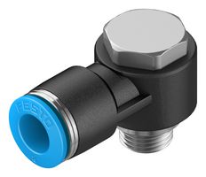FESTO QSLV-G1/8-8 PUSH-IN L-FITTING, 8MM, G1/8, 14.4MM