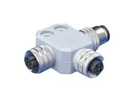 MOLEX 130035-0090 SENSOR SPLITTER, 5P, M12 RCPT-PLUG/RCPT