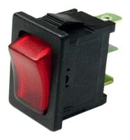 MULTICOMP PRO MP004578 ROCKER SW, SPST, 16A, 125VAC, RED