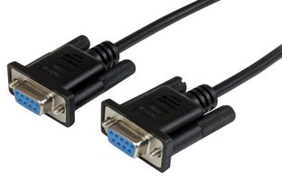 STARTECH SCNM9FF1MBK COMP CABLE, 9P D-SUB SKT-SKT, 1M, GRY