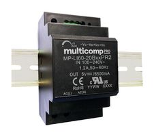 MULTICOMP PRO MP-LI60-20B48PR2 POWER SUPPLY, AC-DC, 48V, 1.25A